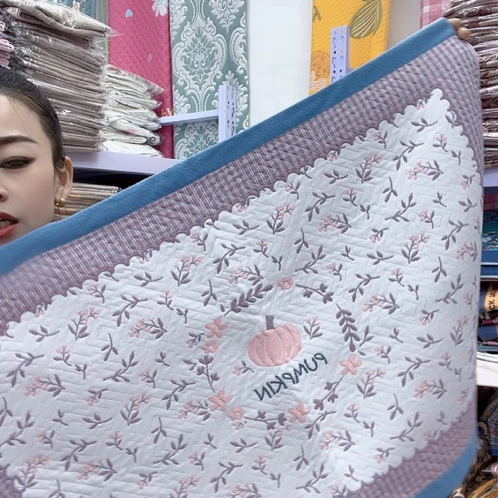 棉蓝色小南瓜纯棉