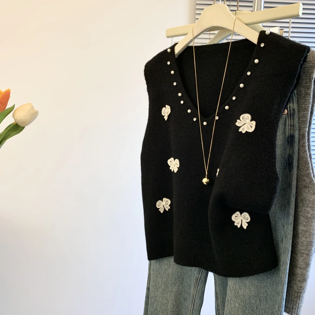 2025开春时尚新款百搭宽松休闲马甲温柔系洋气减龄韩版穿搭必备女