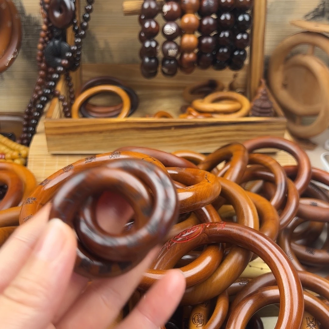 神***鹰2.5内径枣木老料乾坤圈