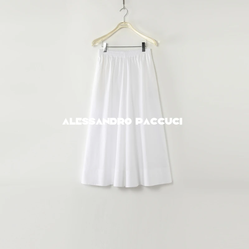 AP洛哥51031KC【遐悠】100匹马棉近江晒双色阔腿裤时尚休闲九分裤