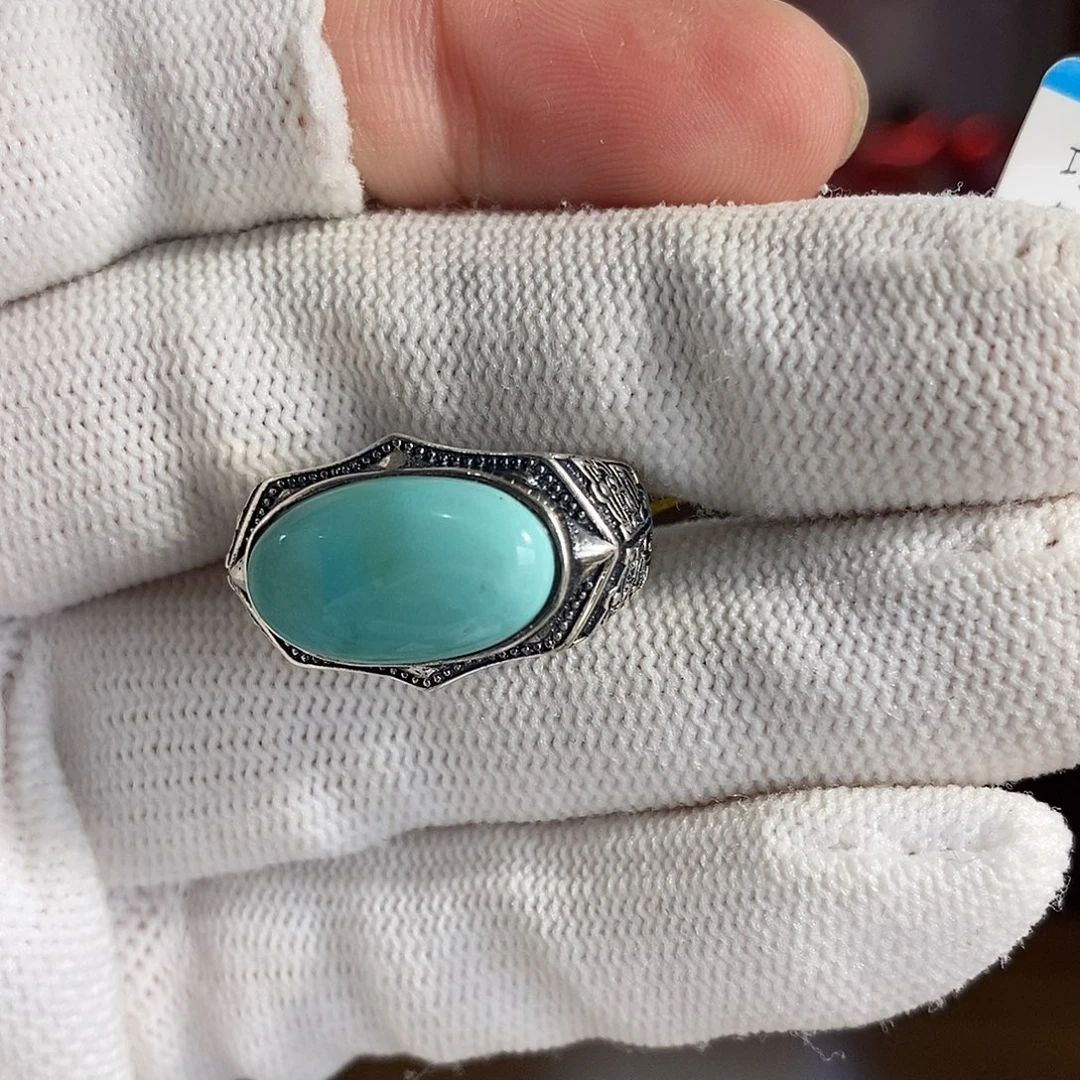 绿松石银S925镶嵌珠宝奇石