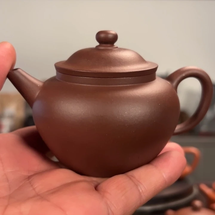 茶壶紫砂原矿羊角山紫泥170毫升