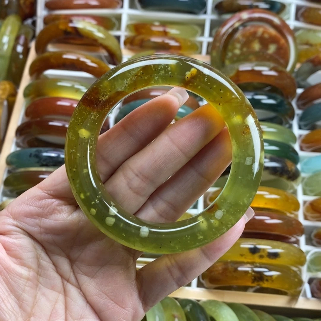 未镶嵌蛇纹石玉手镯55