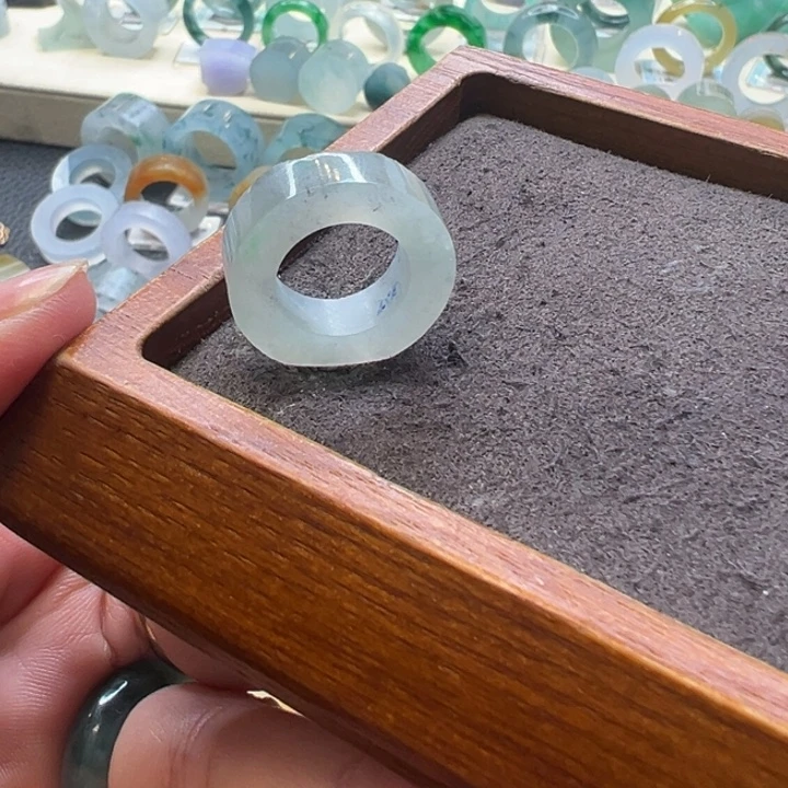 定制翡翠未镶嵌翡翠戒指2-4