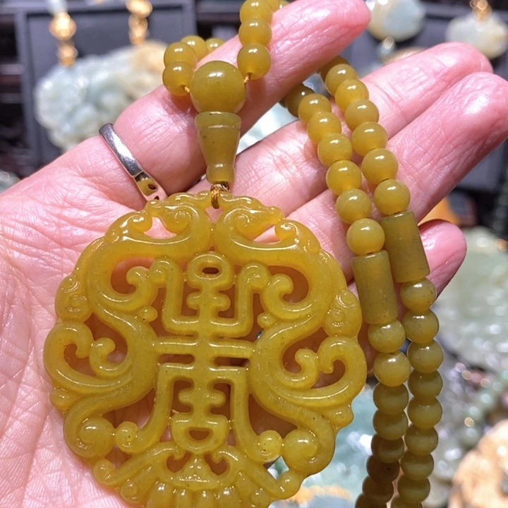 岫玉毛衣链未镶嵌