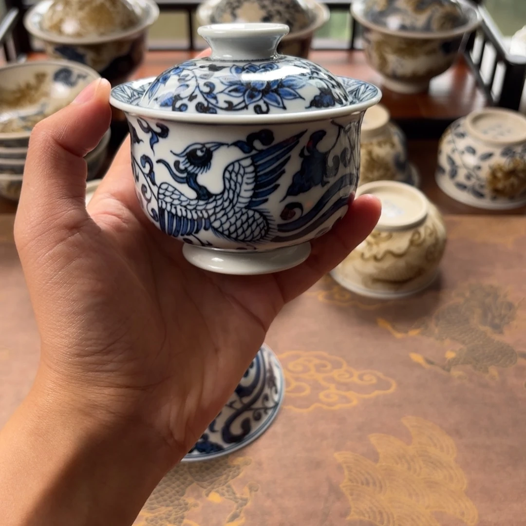 摆件景德镇手绘茶器