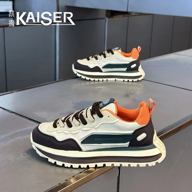 凯撒男鞋夏季舒适防滑软底运动阿甘鞋男士户外耐磨百搭老爹鞋LT12