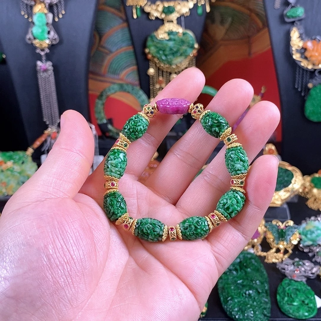 翡翠未镶嵌手链手链