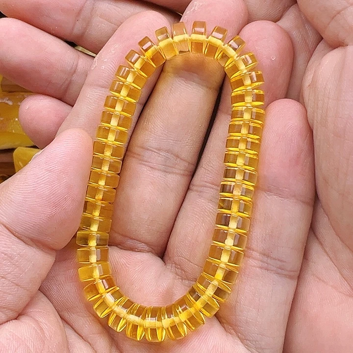 琥珀未镶嵌珠宝奇石单圈8.8mm