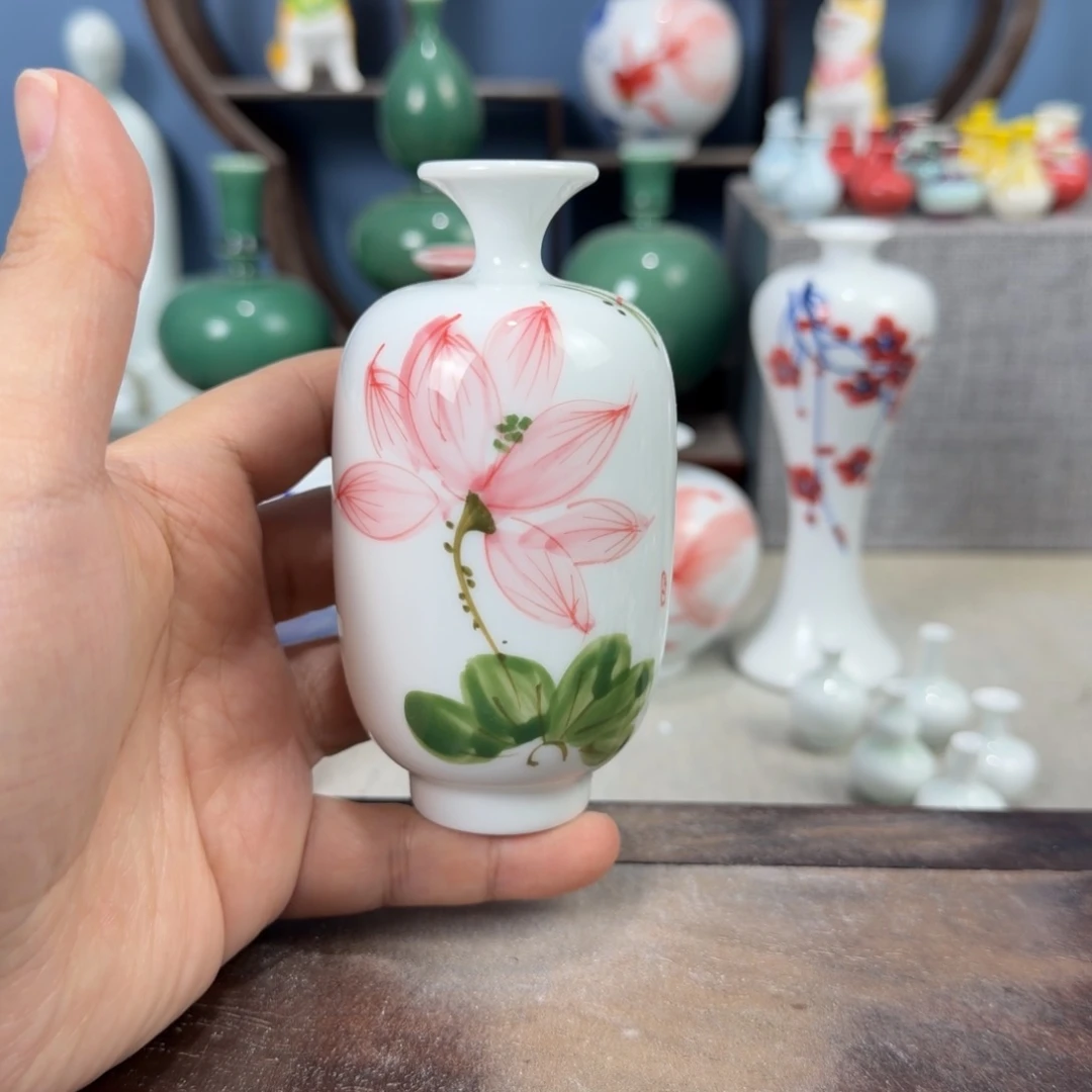 陶瓷手工小花器摆件