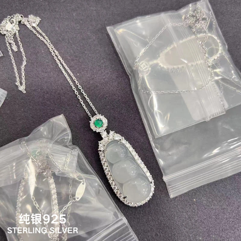 纯银S925新中式福豆玉髓四季豆项链女高级感精致轻奢小福豆锁骨链