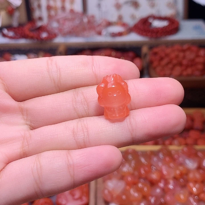 南红玛瑙未镶嵌南红狮子