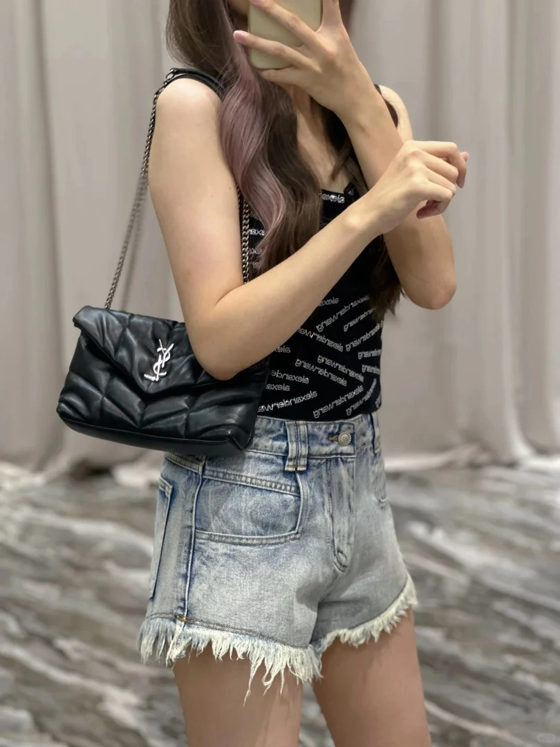 99新 YSL/圣罗兰 云朵mini黑银老新款/99新/优选