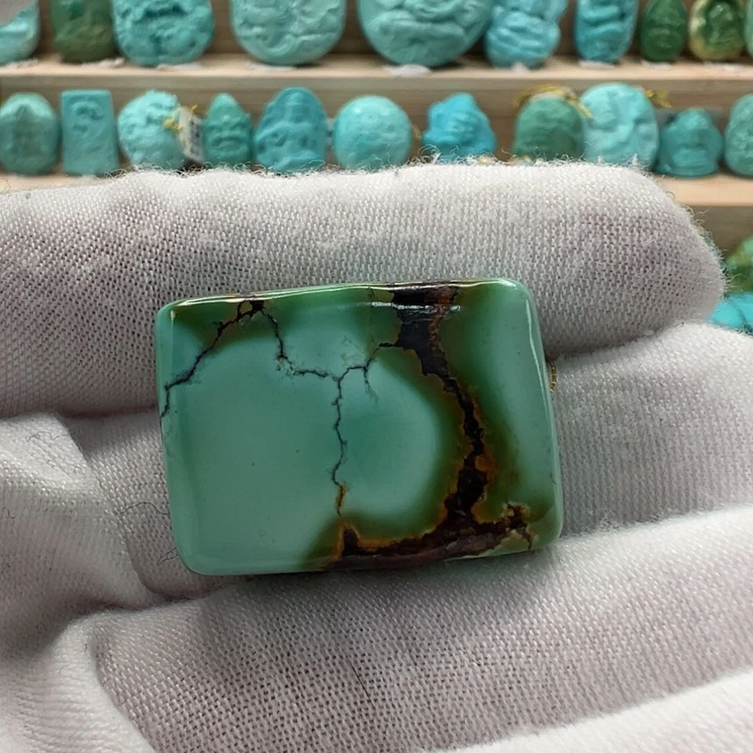 未镶嵌绿松石随形19.8mm