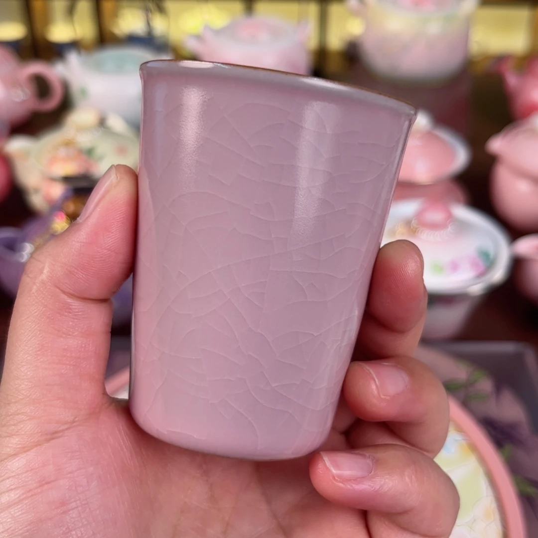 瓷粉汝可乐杯120ml