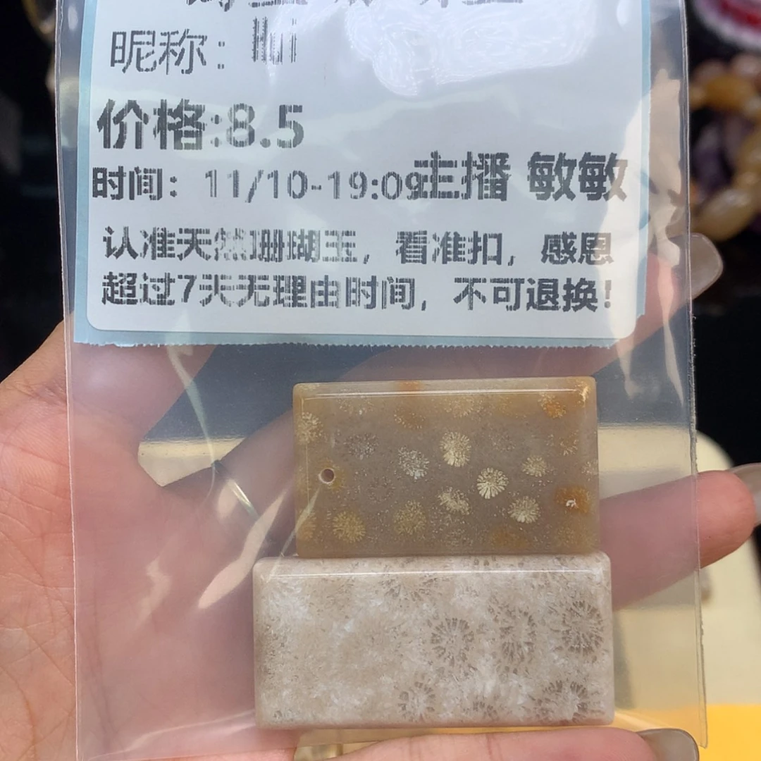 【闪购商品】颈饰未镶嵌硅化珊瑚（珊瑚玉）H*i