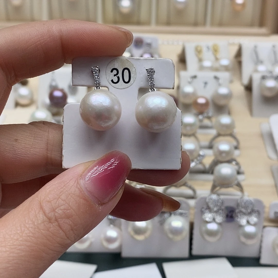 颈饰淡水珍珠银S925镶嵌