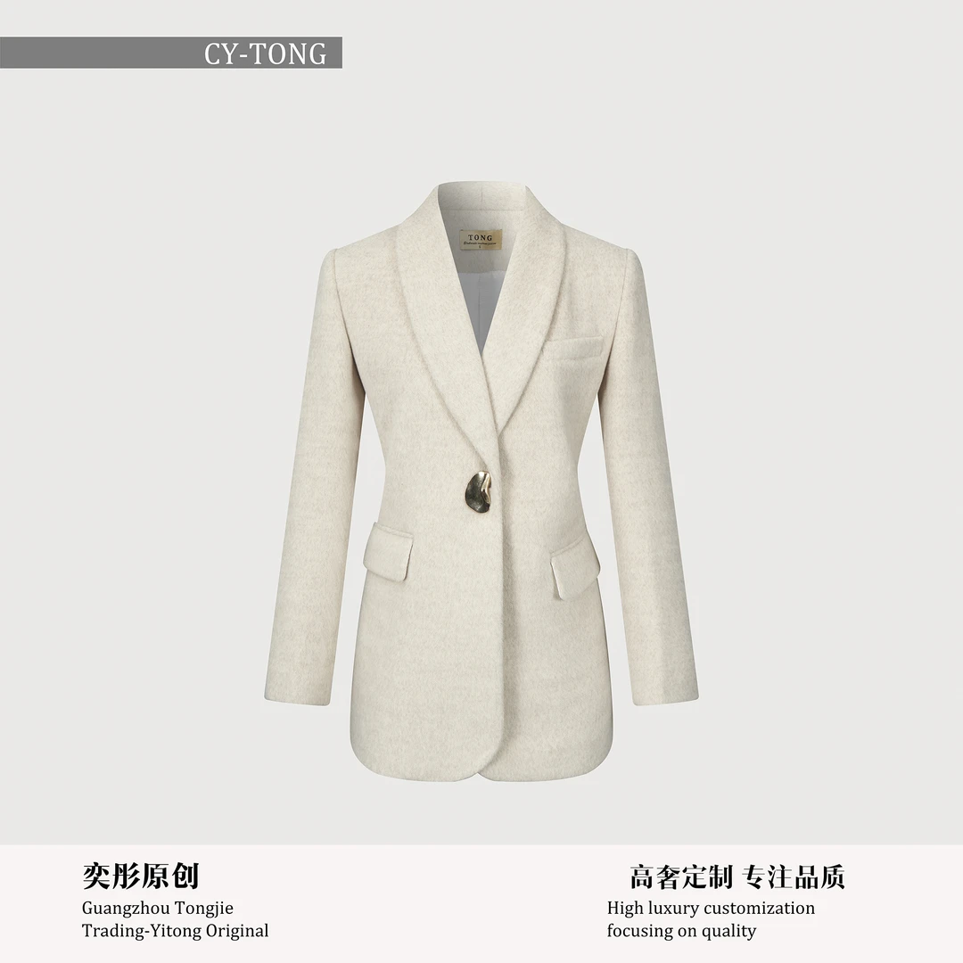 【彤姐原创】冬季显瘦时尚轻奢气质休闲小众独立西装外套W24D222
