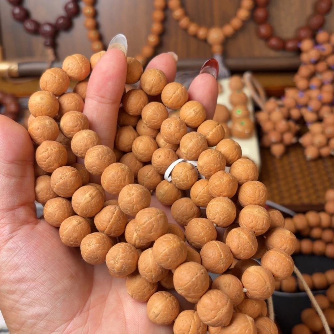 手串凤眼菩提实心110颗奶油皮