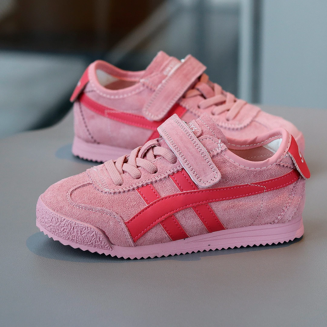 女童休闲鞋真皮童鞋春秋款儿童豆豆鞋中小童阿甘鞋宝宝公主鞋球鞋