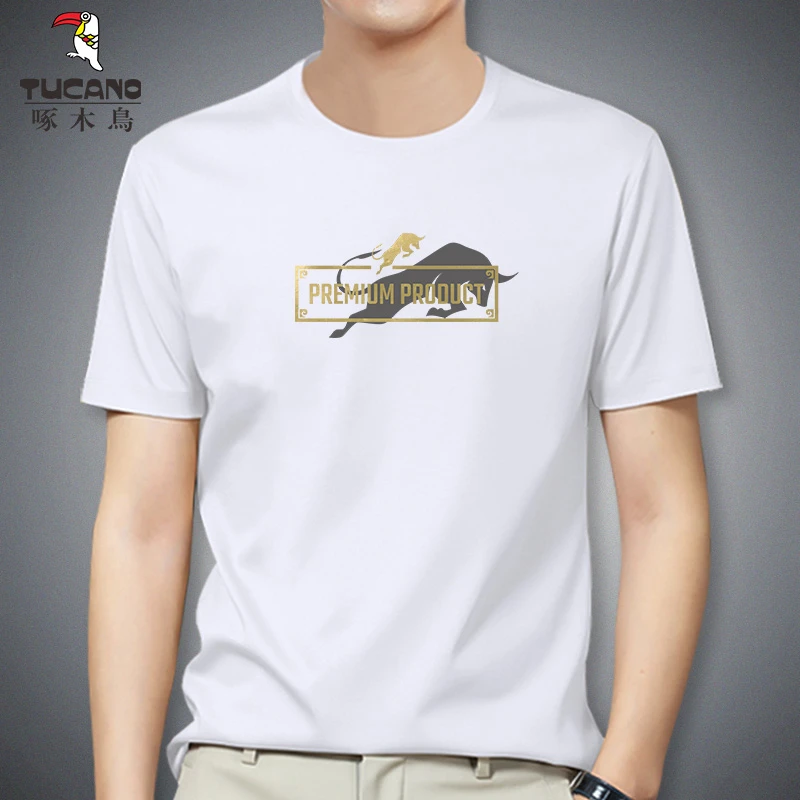 TUCANO/啄木鳥2025夏季新品休闲半袖男士运动休闲透气上衣圆领T恤