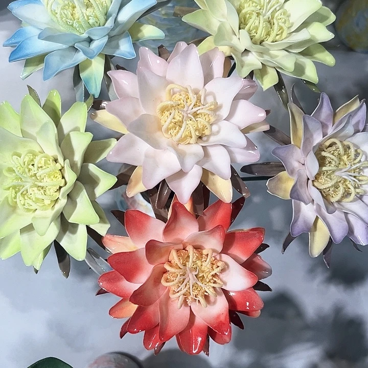 正品陶瓷花花拍下备注颜色