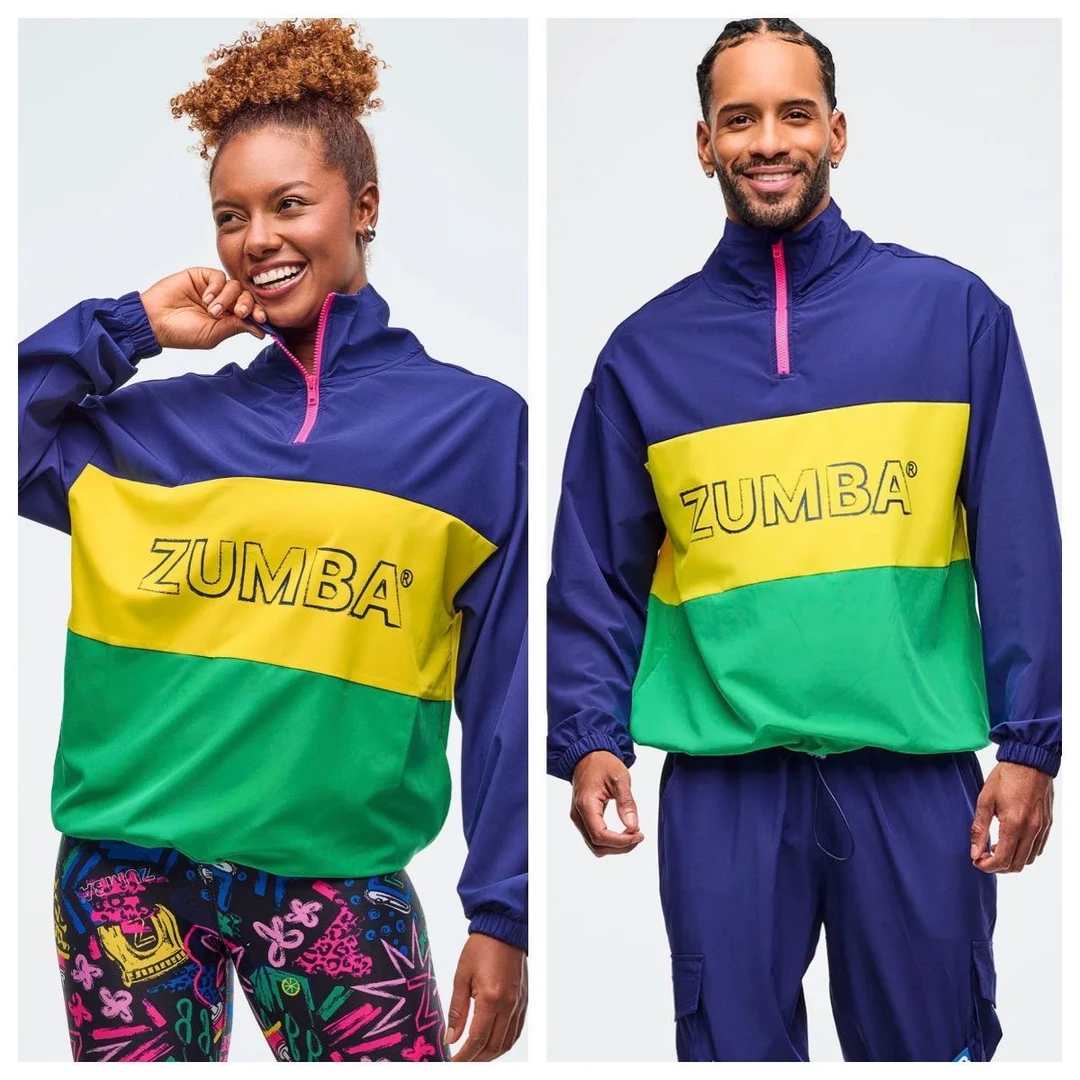 尊巴Zumba健身服外套瑜伽运动休闲新男女款健身风衣薄款速干982