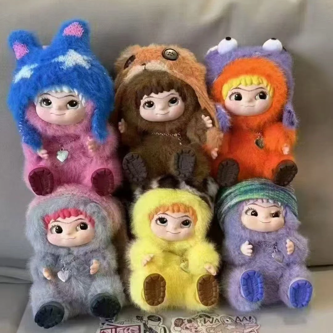 【潮趣派对】WAKUKU明星同款系列哇库库盲盒毛绒公仔娃娃潮玩手办