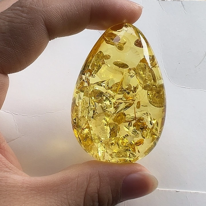 琥珀（花珀）颈饰未镶嵌