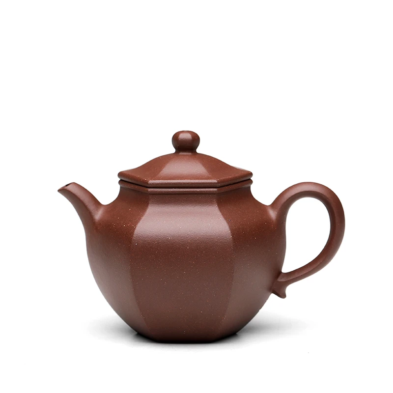 【诺凡紫砂】六方古莲子 150cc 黄龙山精品紫泥 手工泡茶壶家用