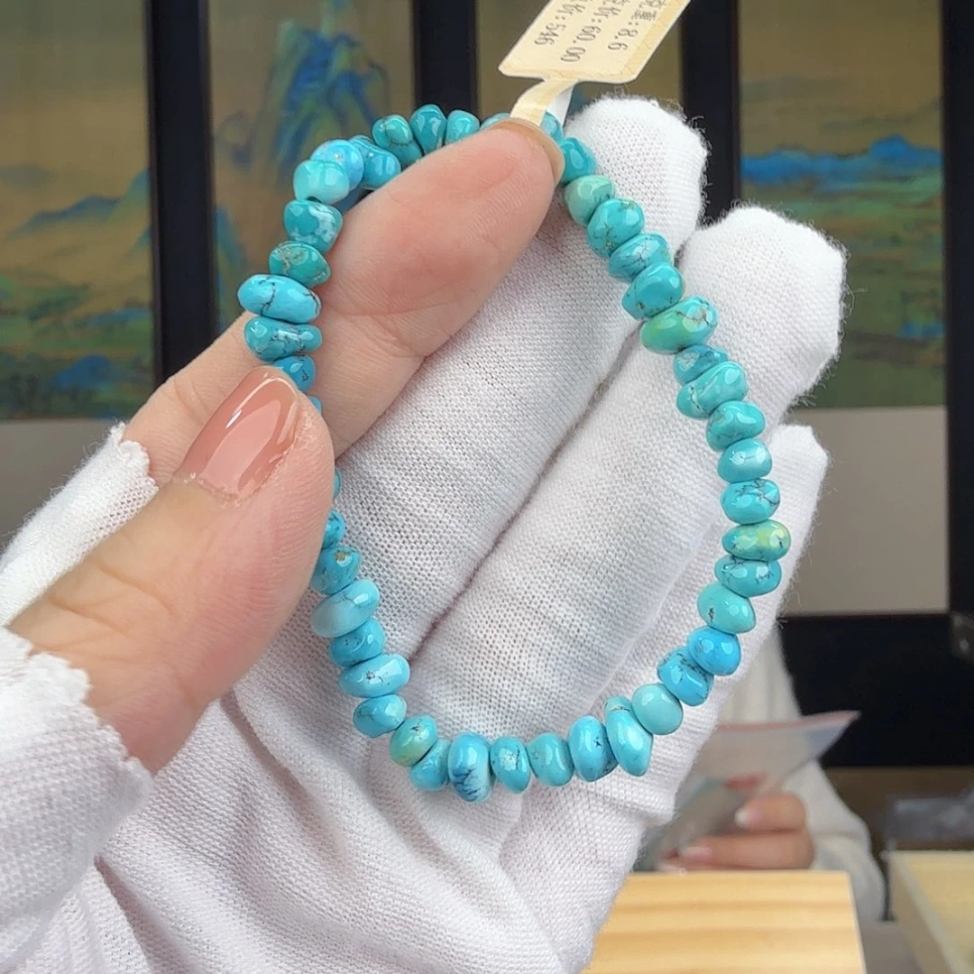 棉***花绿松石未镶嵌珠宝奇石
