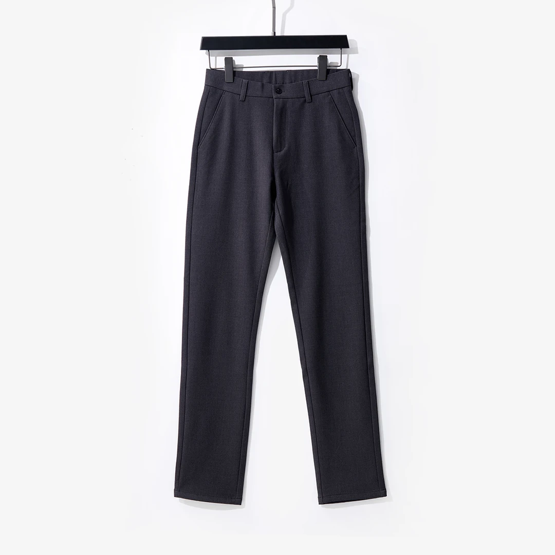 秋冬加厚磨毛微弹百搭休闲裤42hce167