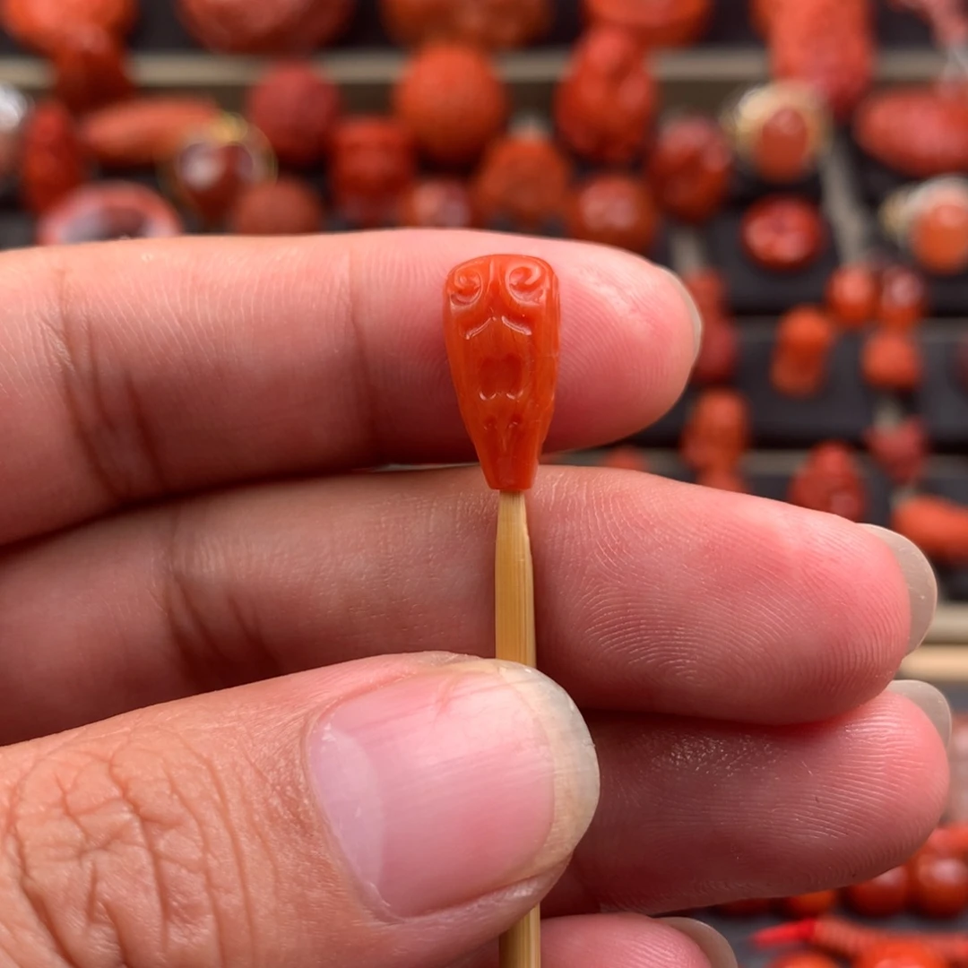 南红玛瑙三通7.7未镶嵌东****苏