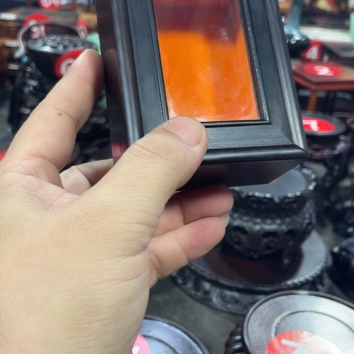 琉璃手工艺品红木底座工艺品
