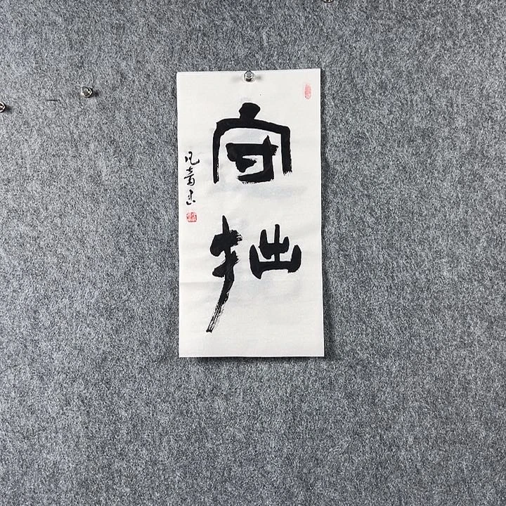 书法董老师二平守拙