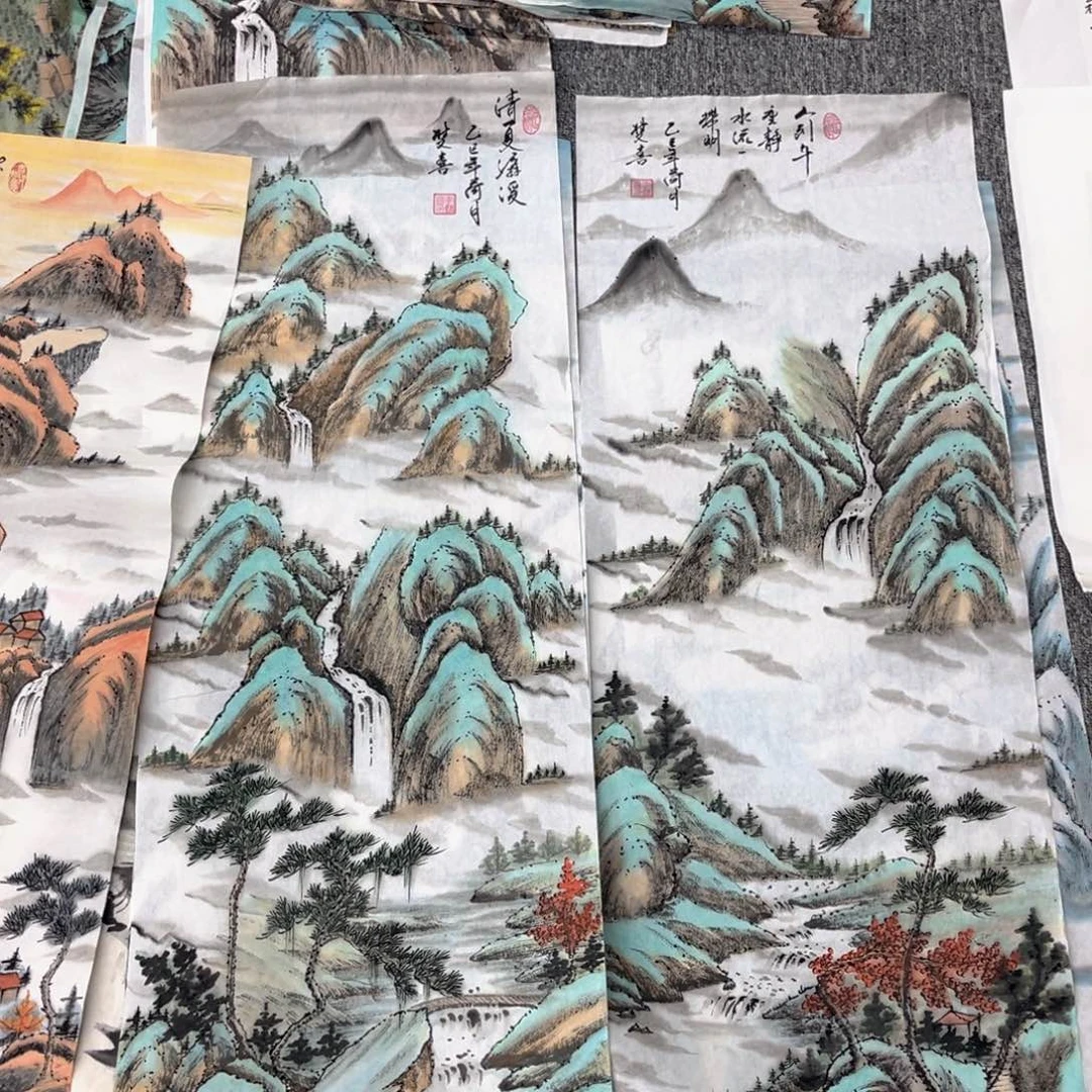 关***庄国画绘画作品多次参加全国