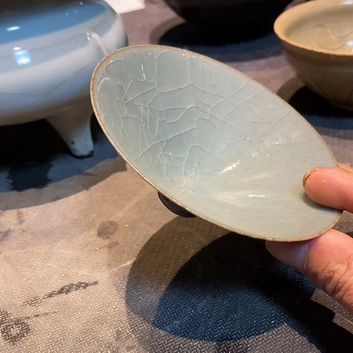 手工艺品琉璃滴***足龙泉青瓷龙泉青瓷