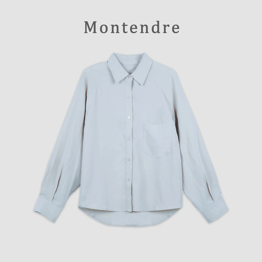 【MonTendre】秋季新款 I 天丝亚麻极简风衬衫时尚简约爆款百搭上衣