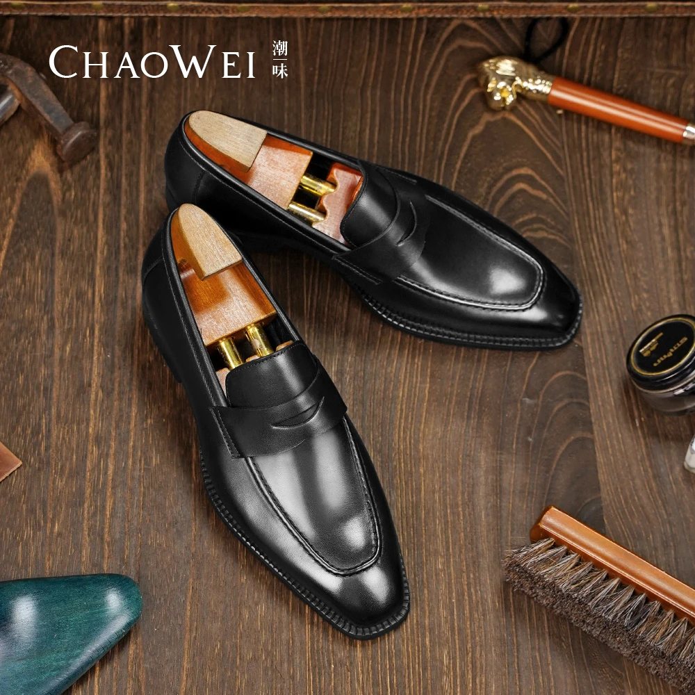 【潮味男鞋】男士时尚休闲夏款鞋透气软面一脚蹬便士乐福鞋24B-K74