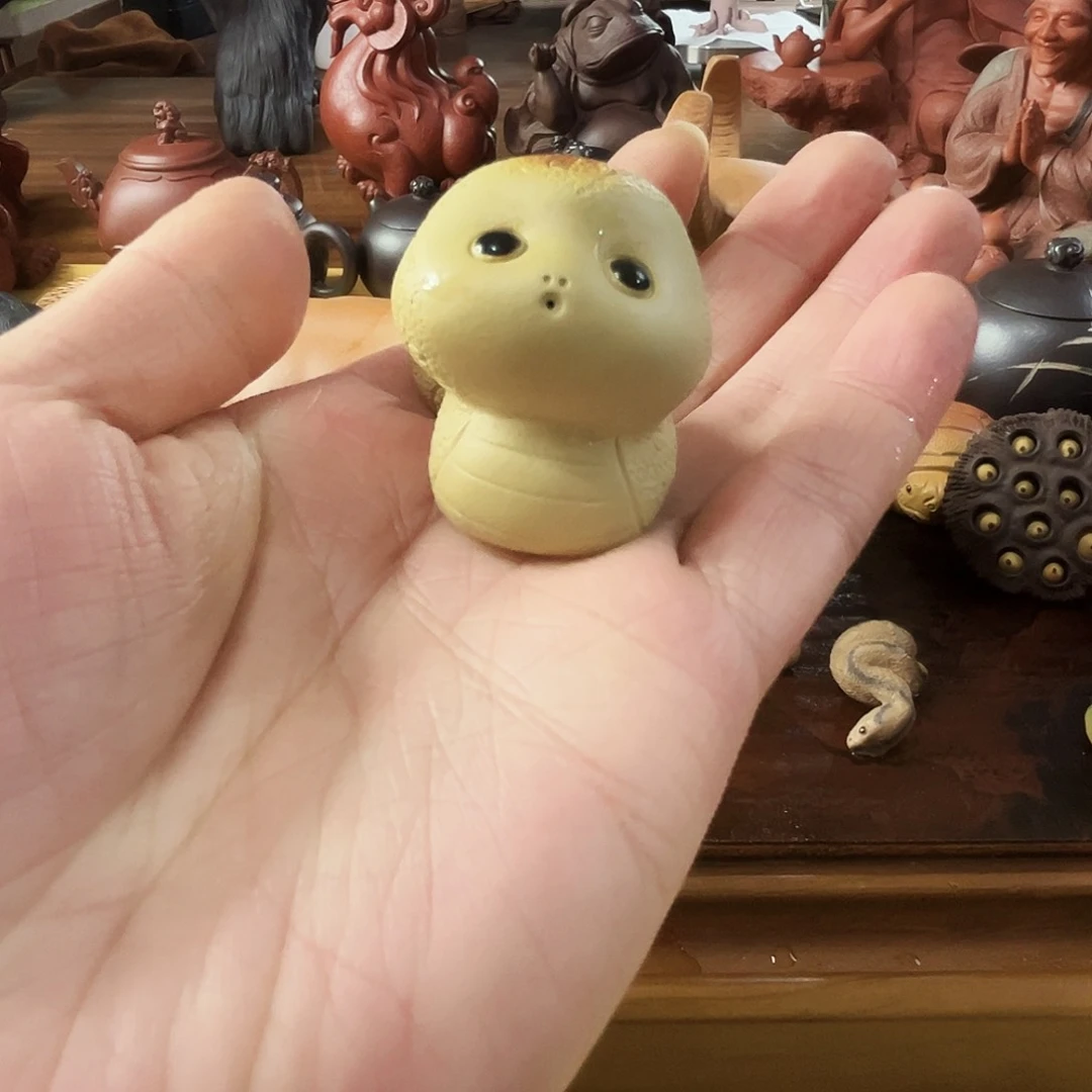 紫砂茶宠蛇宝宝茶宠