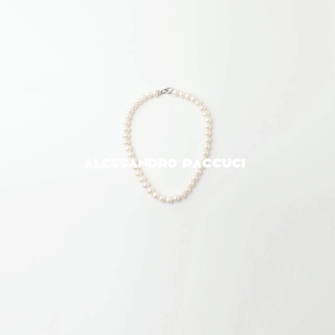 吊坠925银 AP洛哥51004EX【明珠】光泽感圆润时尚百搭项链