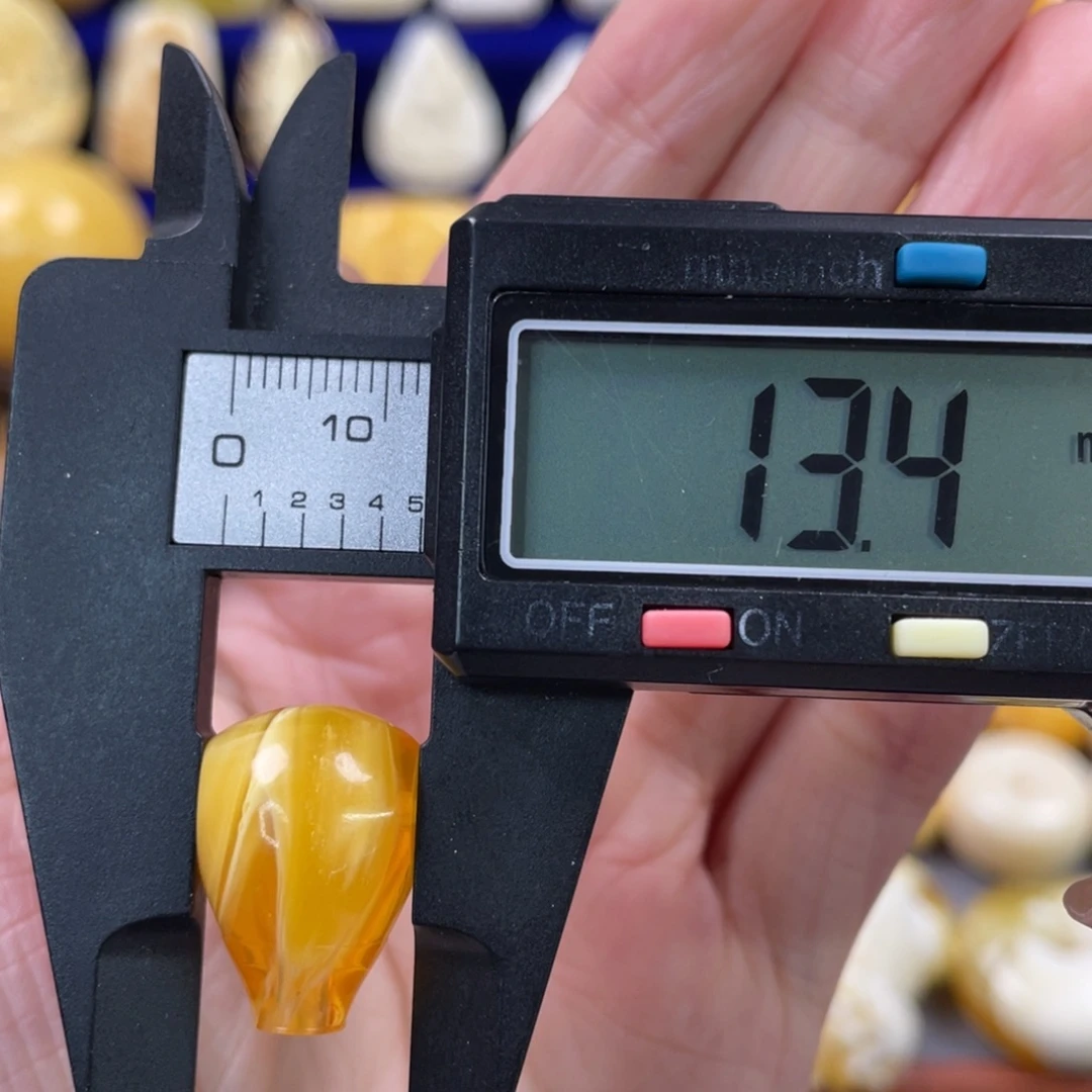 蜜蜡未镶嵌裸石琥珀蜜蜡三通配饰