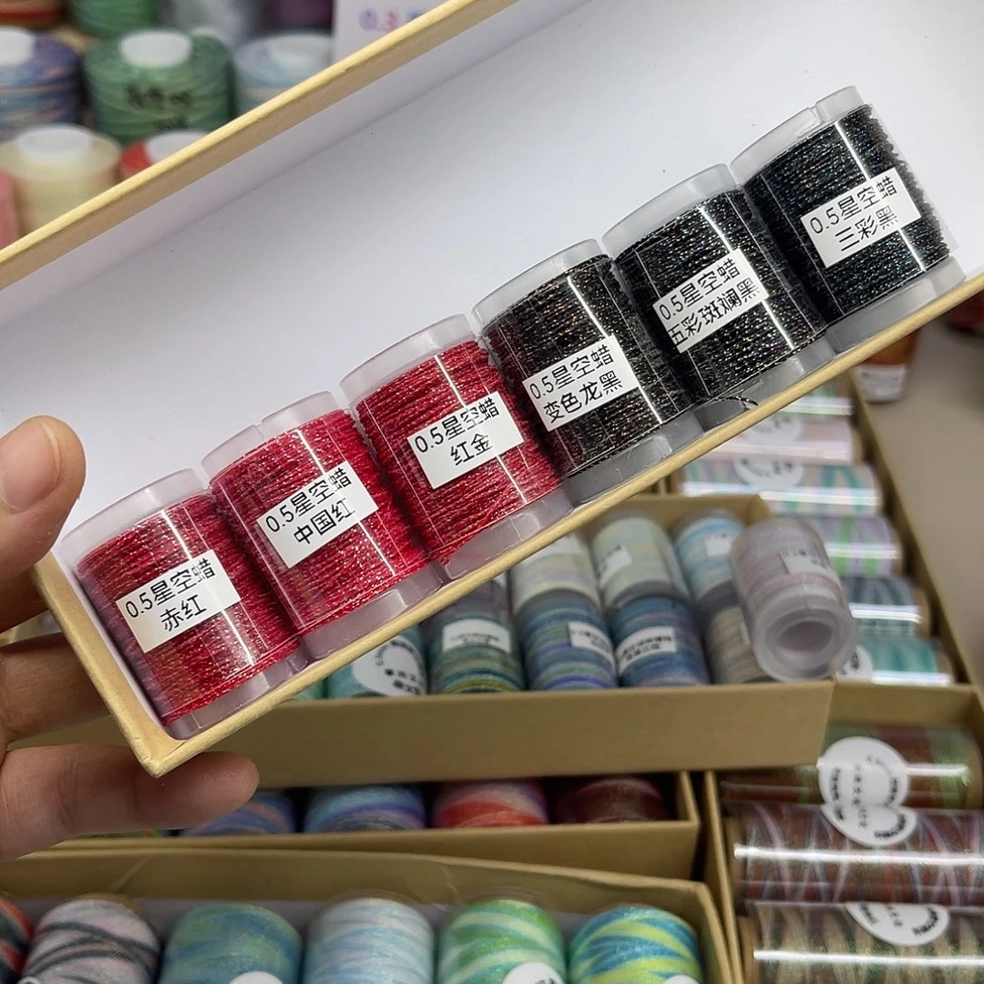 0.5星空蜡 红黑6个25m