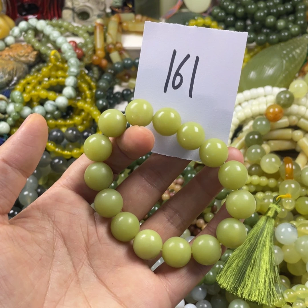 未镶嵌蛇纹石玉手链