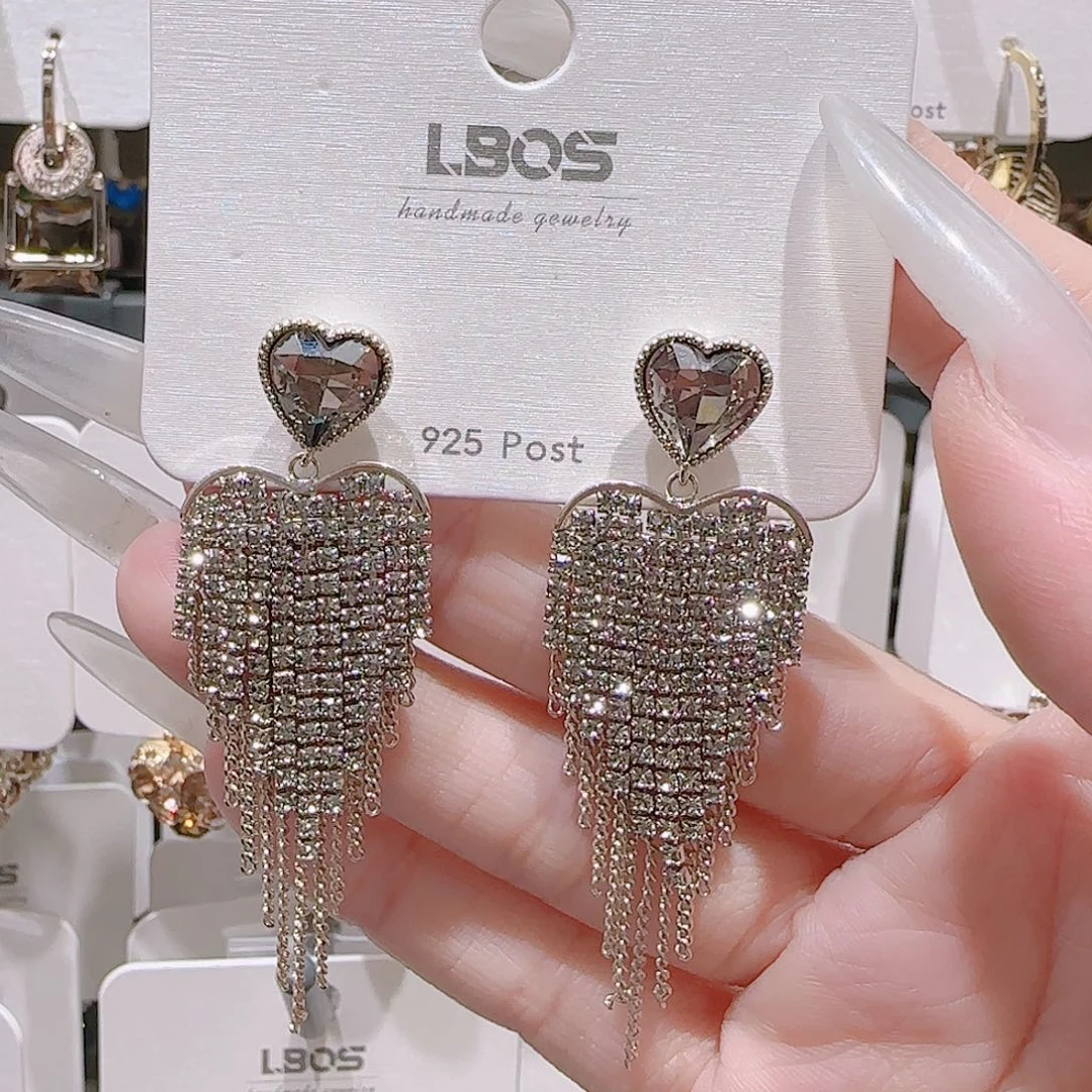 锆石铜合金925银耳环