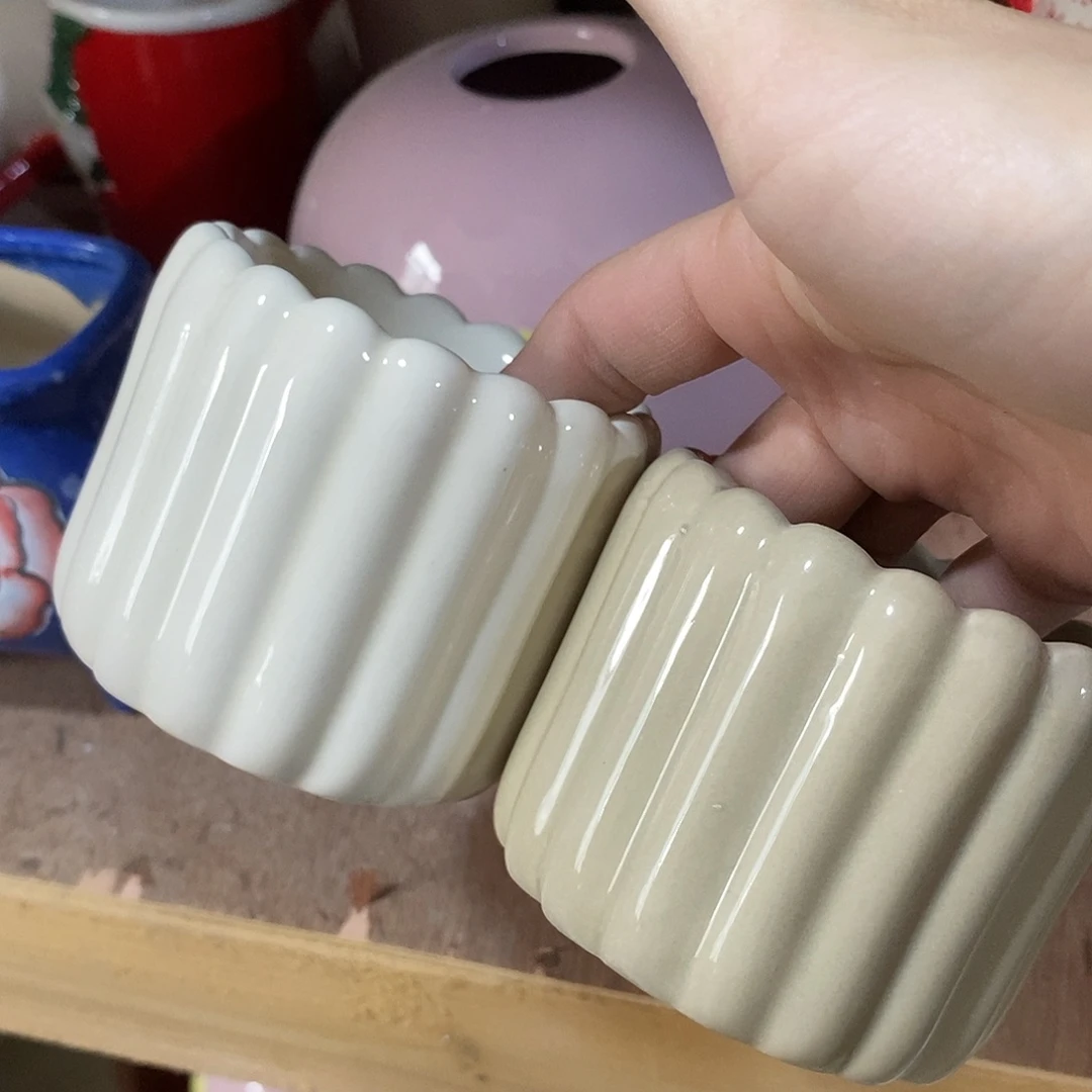 杯子陶陶盆有孔 瑕疵介意勿拍