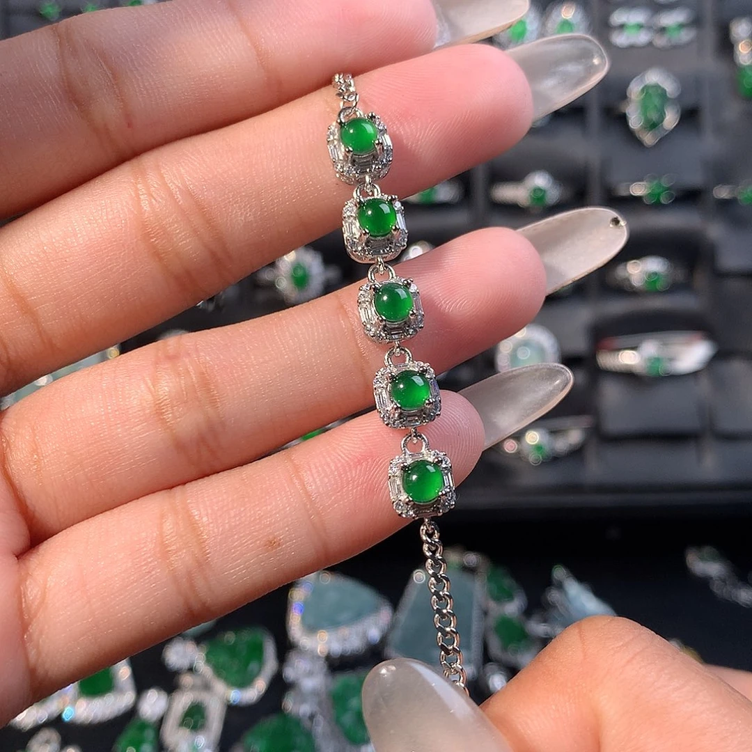 翡翠未镶嵌手链手链