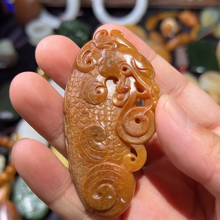 和田玉未镶嵌吊坠(不含链)