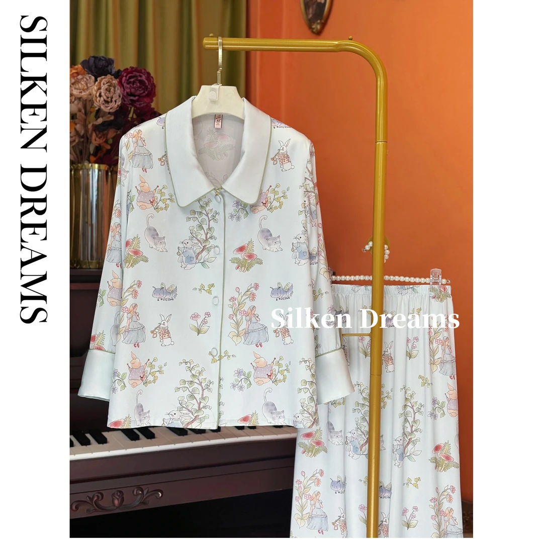 【格林兰｜安妮日记】（顺丰包邮）春秋时尚可外穿薄款睡衣家居服套装.