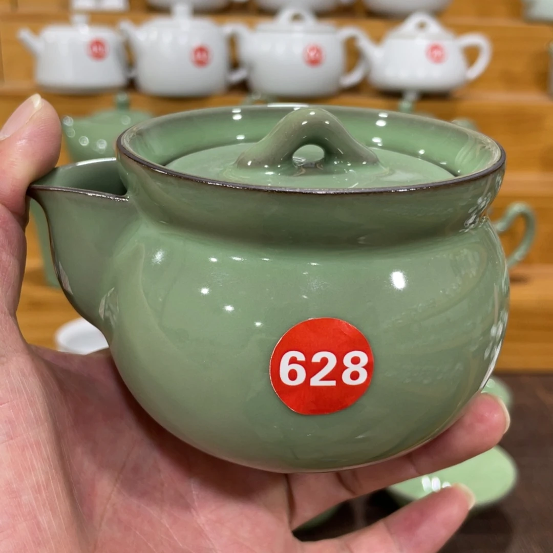 微瑕陶瓷茶壶茶杯家用